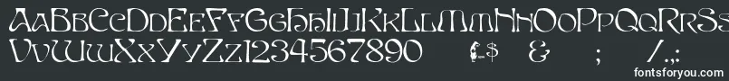 Шрифт Capsbeta – белые шрифты