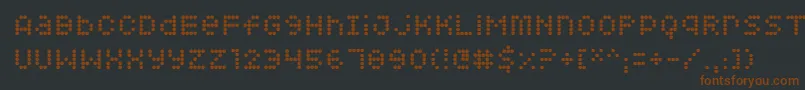 fuente Squarodynamic 08 – Fuentes Marrones Sobre Fondo Negro