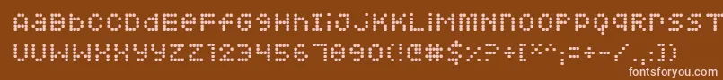 Más sobre la fuente Squarodynamic 08 fuente Squarodynamic 08 – Fuentes Rosadas Sobre Fondo Marrón