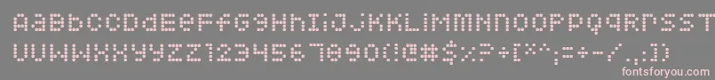 Squarodynamic 08 Font – Pink Fonts on Gray Background