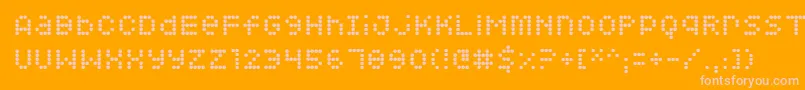 Más sobre la fuente Squarodynamic 08 fuente Squarodynamic 08 – Fuentes Rosadas Sobre Fondo Naranja