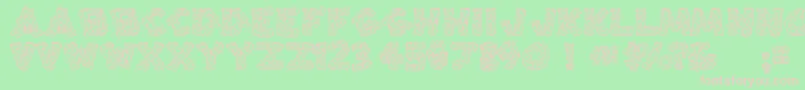 Splinters Font – Pink Fonts on Green Background