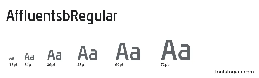 AffluentsbRegular Font Sizes