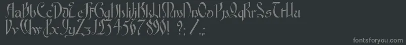Saiba mais sobre a fonte FontenayFancyKk Fonte FontenayFancyKk – fontes cinzas em um fundo preto