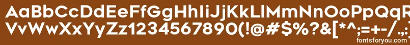 RenogareRegular Font – White Fonts on Brown Background