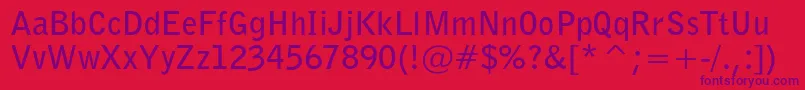 BellgothiccbtBold Font – Purple Fonts on Red Background