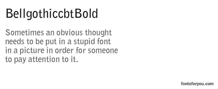 BellgothiccbtBold-fontti