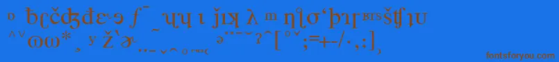 TimesPhoneticAlternate Font – Brown Fonts on Blue Background