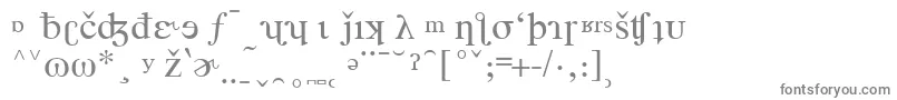 フォントTimesPhoneticAlternate – 白い背景に灰色の文字