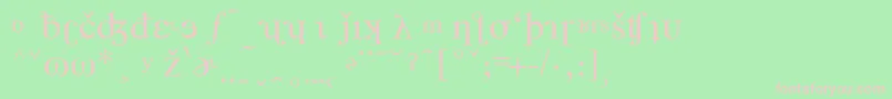 TimesPhoneticAlternate Font – Pink Fonts on Green Background