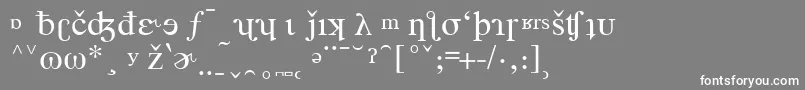 フォントTimesPhoneticAlternate – 灰色の背景に白い文字