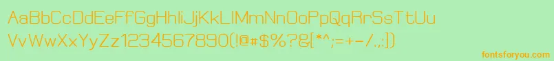 ElgethyBold Font – Orange Fonts on Green Background