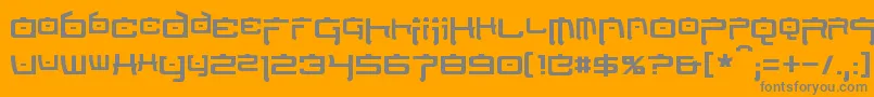 NipponTech Font – Gray Fonts on Orange Background