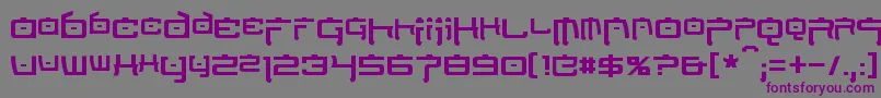 NipponTech Font – Purple Fonts on Gray Background