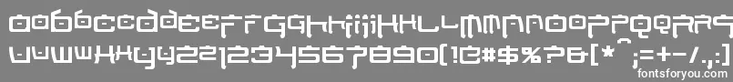 NipponTech Font – White Fonts on Gray Background