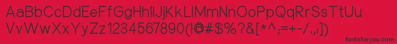 NuorderRegular Font – Black Fonts on Red Background