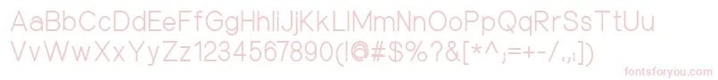NuorderRegular Font – Pink Fonts on White Background