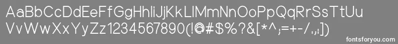 NuorderRegular Font – White Fonts on Gray Background