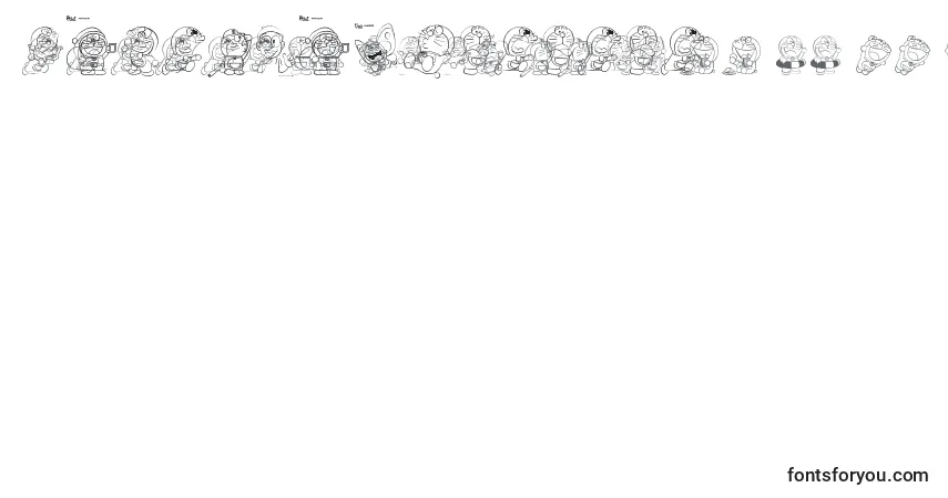 Schriftart DoraemonSlalala – Alphabet, Zahlen, spezielle Symbole