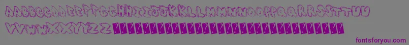 Zapcontrol Font – Purple Fonts on Gray Background