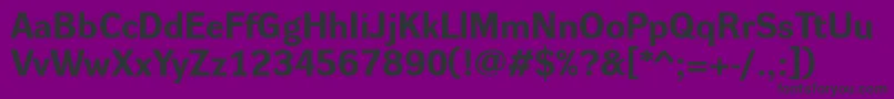 DynagroteskreBold Font – Black Fonts on Purple Background