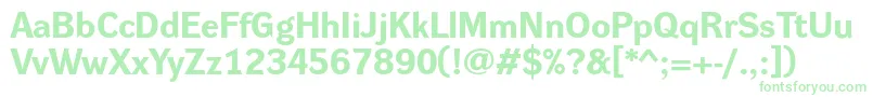 DynagroteskreBold Font – Green Fonts on White Background