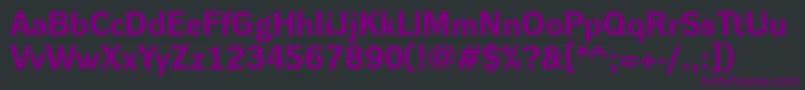 DynagroteskreBold Font – Purple Fonts on Black Background