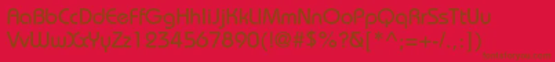 En savoir plus sur la police BiminiNormal Police BiminiNormal – polices brunes sur fond rouge