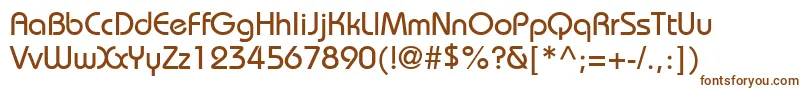 BiminiNormal Font – Brown Fonts on White Background