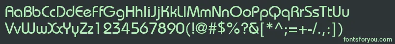 BiminiNormal Font – Green Fonts on Black Background