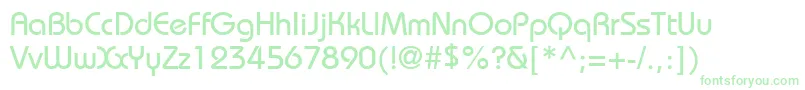 BiminiNormal Font – Green Fonts on White Background