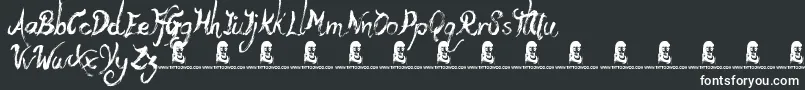 YetiFety Font – White Fonts on Black Background