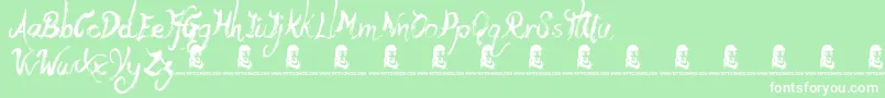 YetiFety Font – White Fonts on Green Background