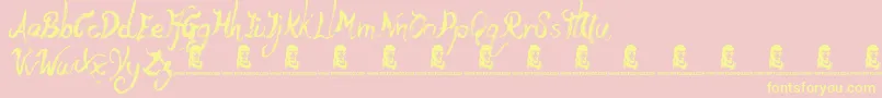 More about YetiFety Font YetiFety Font – Yellow Fonts on Pink Background