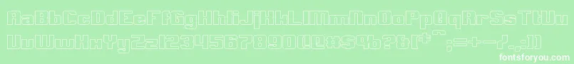 ClarkHollow Font – White Fonts on Green Background