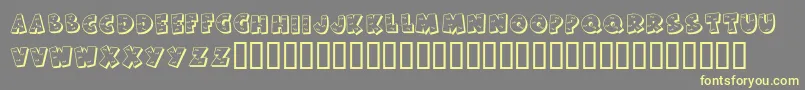 More about KrHaHa Font KrHaHa Font – Yellow Fonts on Gray Background