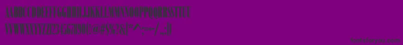 Police BodoniNo2NarrowUltraRegular – polices noires sur fond violet