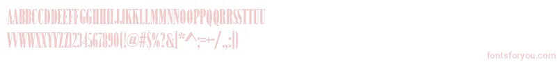 BodoniNo2NarrowUltraRegular-Schriftart – Rosa Schriften auf weißem Hintergrund