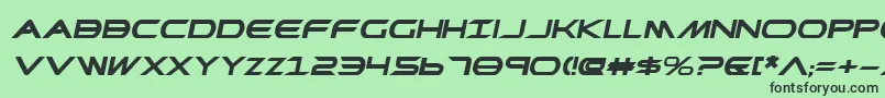 PrometheanBoldExpitalic Font – Black Fonts on Green Background