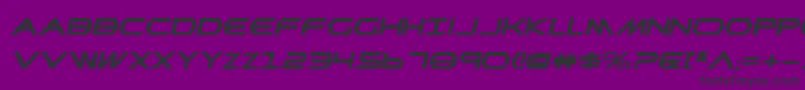 PrometheanBoldExpitalic-Schriftart – Schwarze Schriften auf violettem Hintergrund