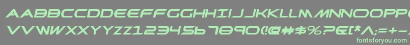More about PrometheanBoldExpitalic Font PrometheanBoldExpitalic Font – Green Fonts on Gray Background