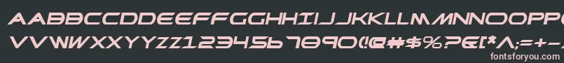 PrometheanBoldExpitalic Font – Pink Fonts on Black Background