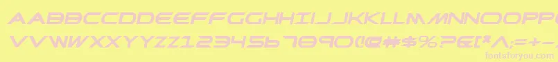 PrometheanBoldExpitalic Font – Pink Fonts on Yellow Background