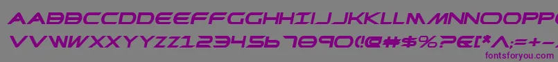 PrometheanBoldExpitalic-Schriftart – Violette Schriften auf grauem Hintergrund