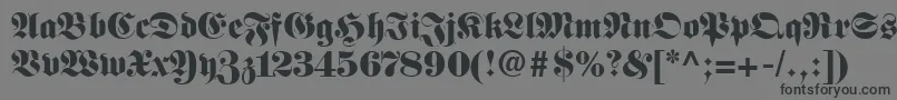 Frankenstein Font – Black Fonts on Gray Background