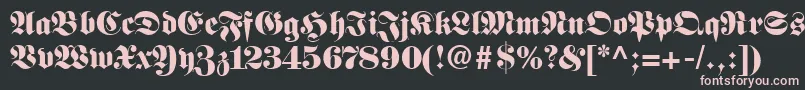Frankenstein Font – Pink Fonts on Black Background