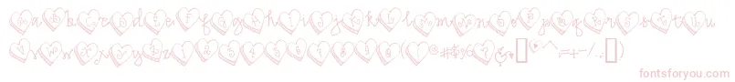 フォントCandyheart – ピンクのフォント