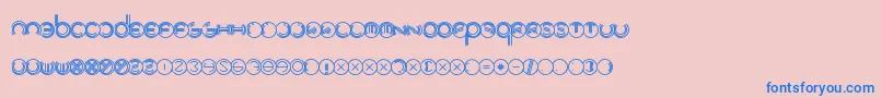 En savoir plus sur la police ModernRingflash Police ModernRingflash – polices bleues sur fond rose