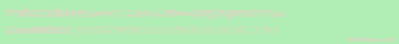 ModernRingflash Font – Pink Fonts on Green Background