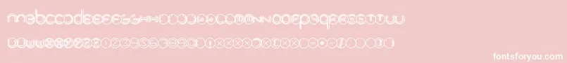 ModernRingflash Font – White Fonts on Pink Background